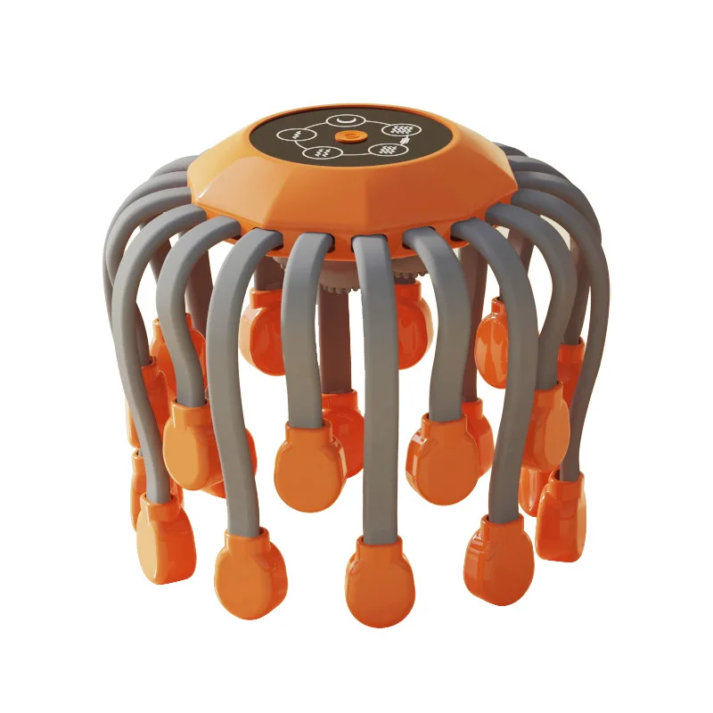 Hot Sale Promotes Blood Circulation Relieves Fatigue 20 Claw Electric Head Scalp Massager Cordless Octopus Head Massager