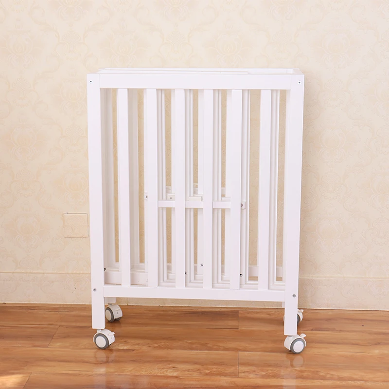 
Деревянная Новая Складная портативная детская кроватка 