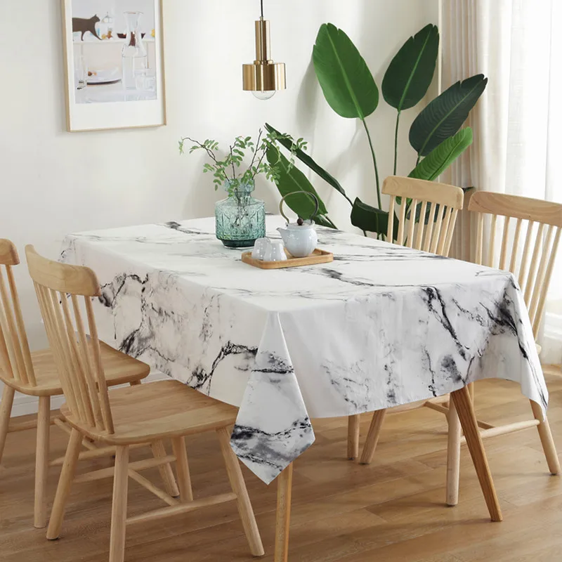 HOSHOM High Quality Solid Color Cotton Linen Table Cloth Customized Tablecloth For Events