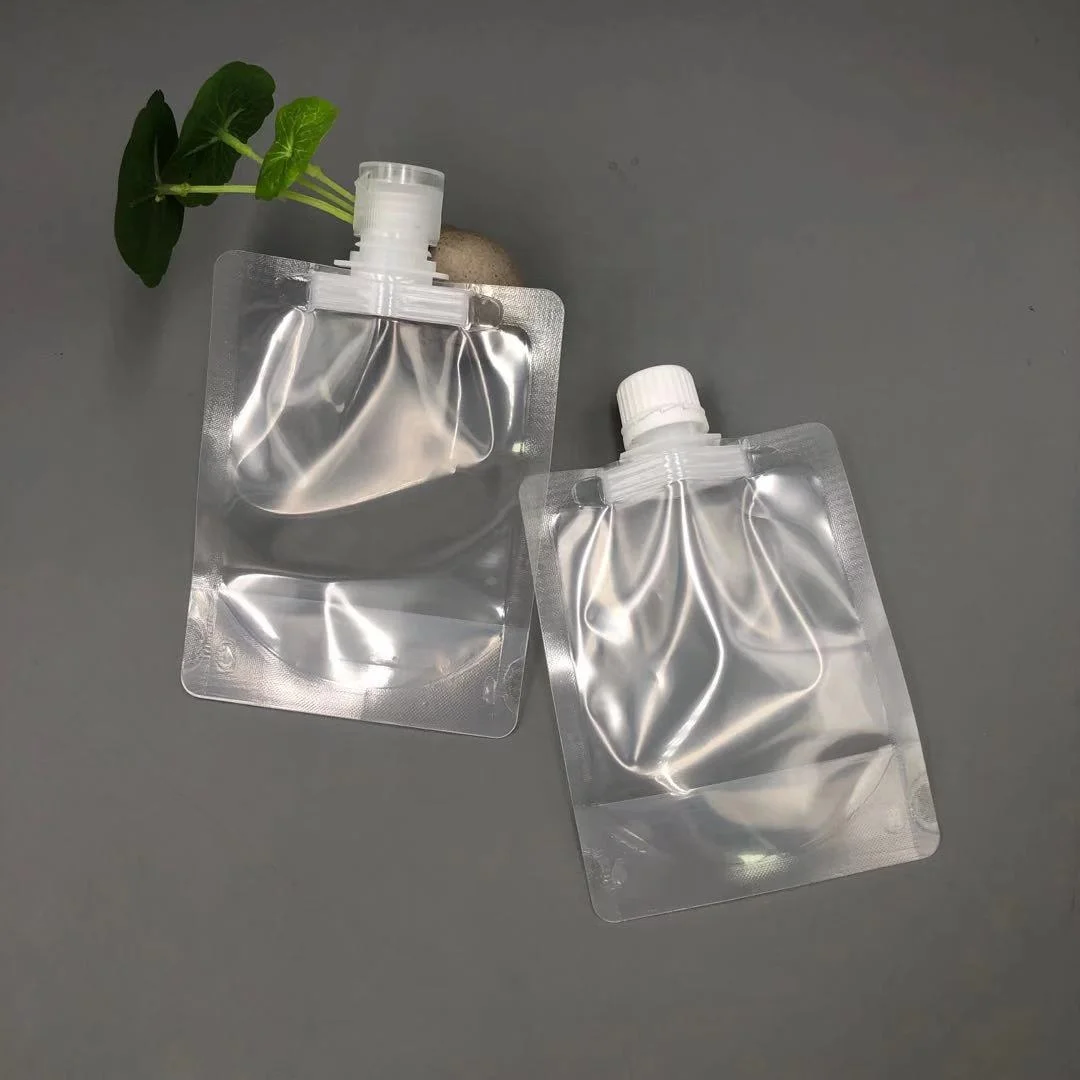 150ml 5 oz Transparent Clear Spout Pouch Plastic Drink Bag 1l 1.5l Stand Up Pouch With Spout For Liquid Food Beverage