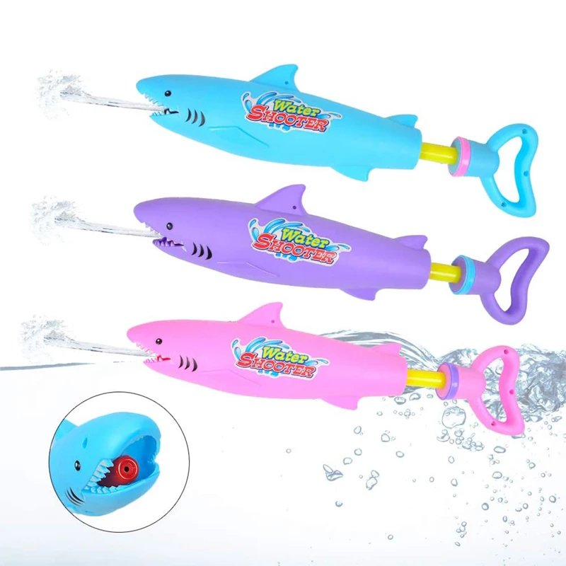 Factory Wholesale Water Shooter Guns Swimming Pool Shark Toys Water Squirt Gun Long Range Shark Water Jet Toy Gun
