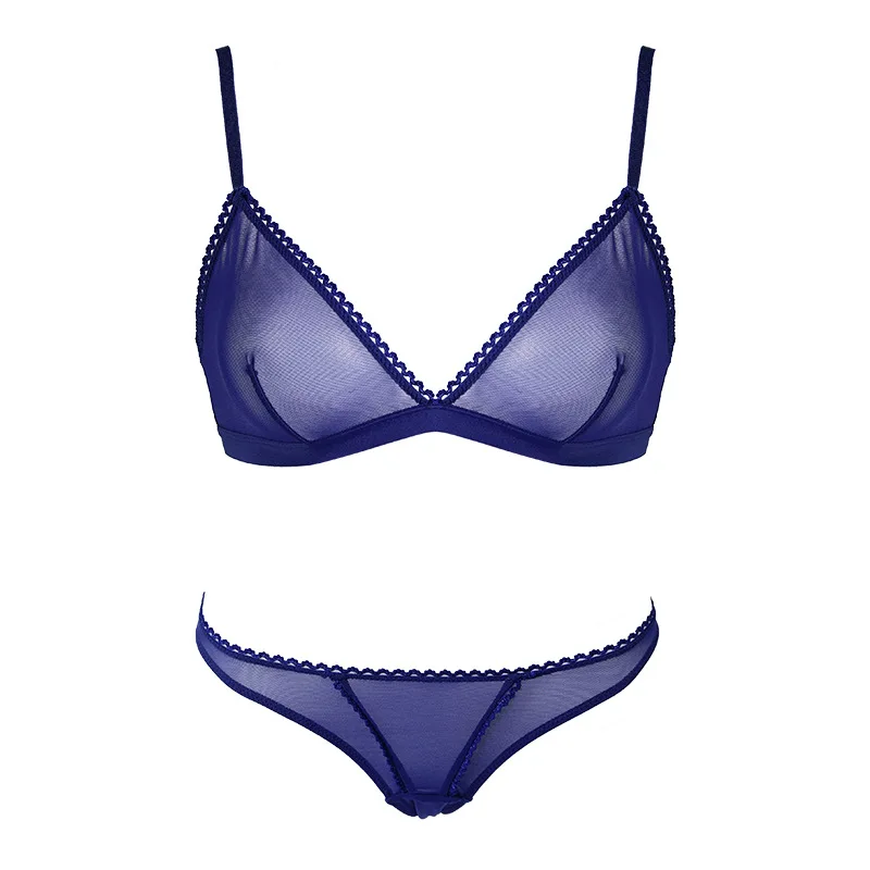 Прозрачный женский бюстгальтер трусики Комплект сексуальные женские