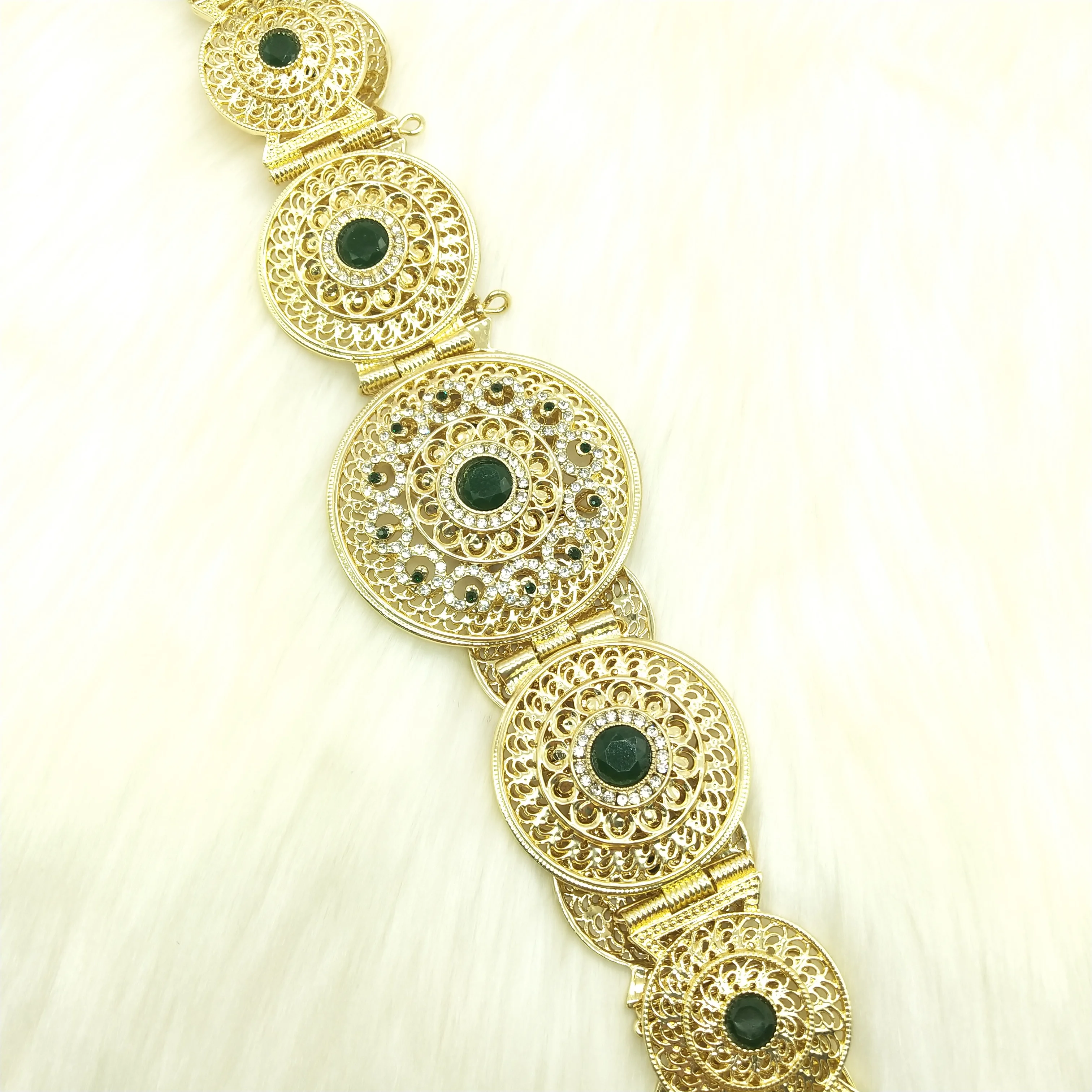 C Manufacturers wholesale Arab ethnic wedding robes jewelry metal chain adjustable length Moroccan belt bridal belt