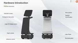 Explosive New Products Wholesale New Model Autonomous humanoid Service Guiding Robots Hotel and Restaurant Food Delivery Robot