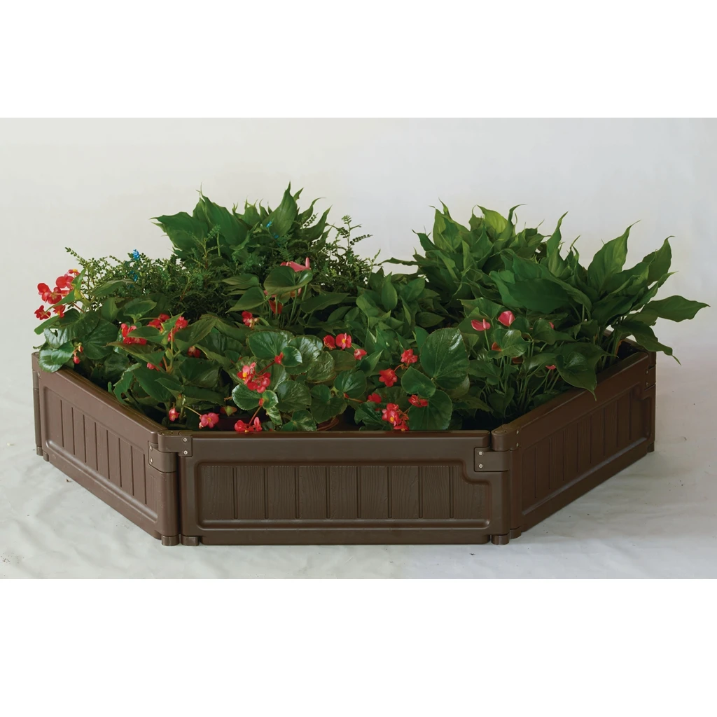 Morden Home 4ft Square  Plastic Raised Garden Beds for outdoor