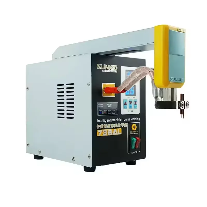 SUNKKO 738AL 3.6KW Telescopic Arm Handheld Spot Welder New Upgrade 18650 Pulse Welding Pen Battery Testers Function Machine