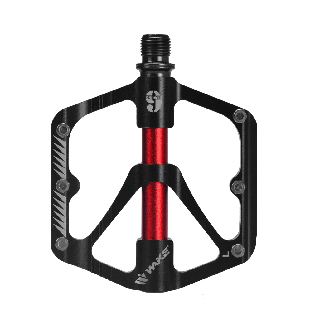 WAKE Mountain Bike Aluminum Alloy 3 Bearings Pedal Road Bike Ultra-light Palin Pedal Bicycle Pedal Bicycle Parts