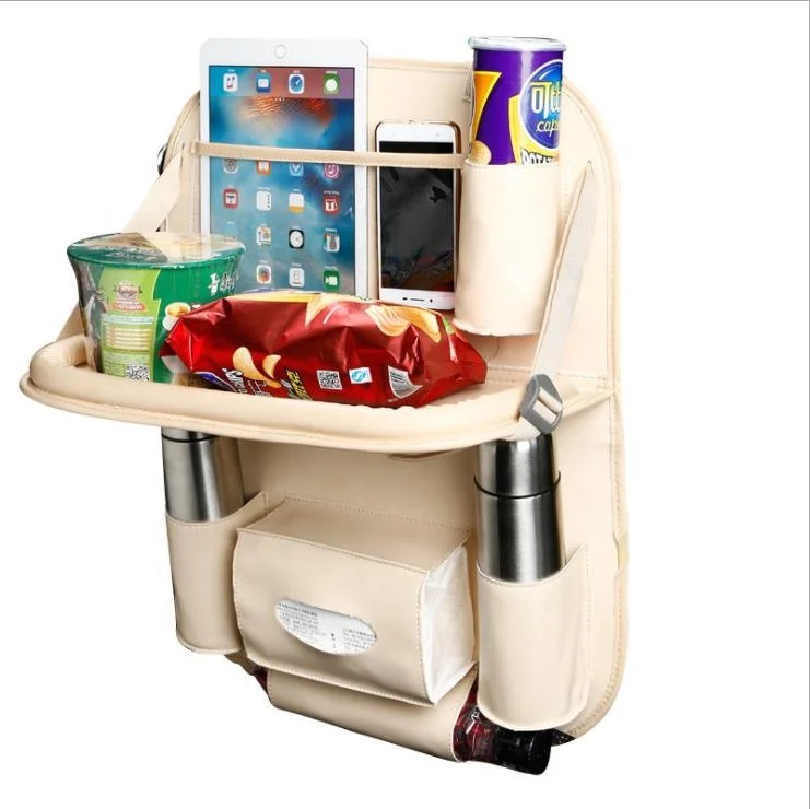 Популярный многоцелевой прозрачный Карманный автомобильный Органайзер из искусственной кожи для хранения на заднем сиденье автомобиля