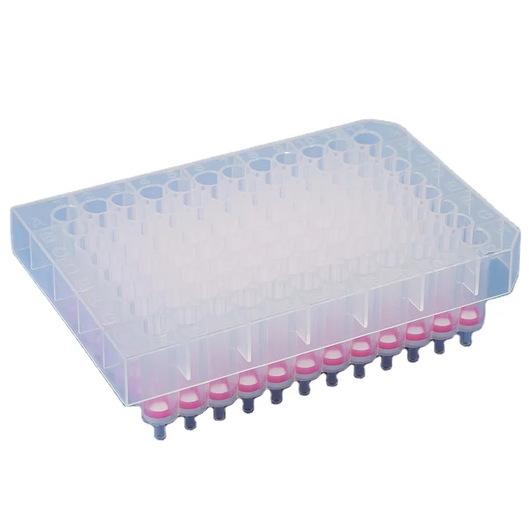 Высококачественная пластина для извлечения 96 скважин из нуклеиновой кислоты с юбкой для тестирования ДНК/РНК