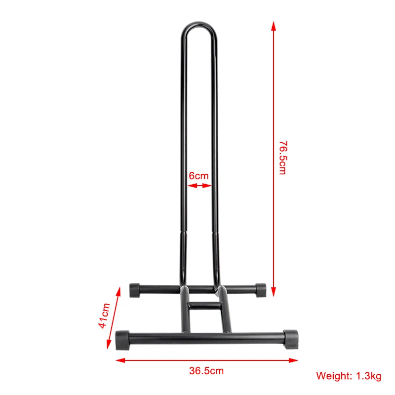 High quality L shaped detachable black Bike floor stand suitable for mountain bike bike parking rack
