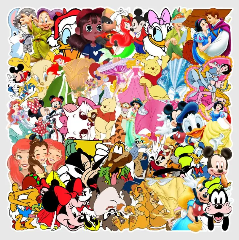 ZY0351C Popular Hot Sale Not Repeated CARTOON Stickers Mobile Phone Guitar Helmet Suitcase Waterproof Vinyl