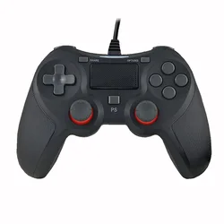 2023 Original Logo PS4 Controller Buttons Joystick Wired Game Controller Fit PS4 Gamepad Wholesale PS4  Controller