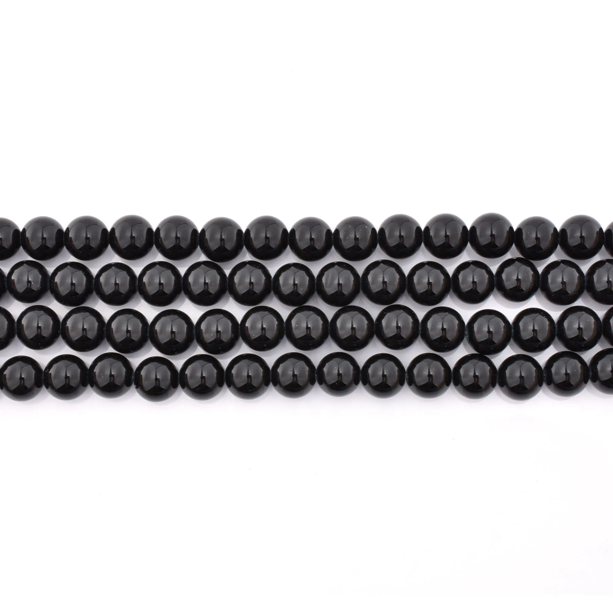 Selected Nature Beads Shiny Onxy Gems Charm Natural Precious Stones Strand Bracelet Stone