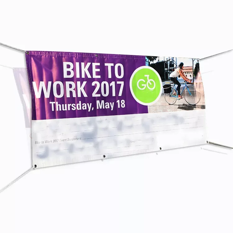 Custom Outdoor Banner Printing,Inkjet Printed Wall Hanging Mesh Banner,Outdoor PVC Vinyl Banner