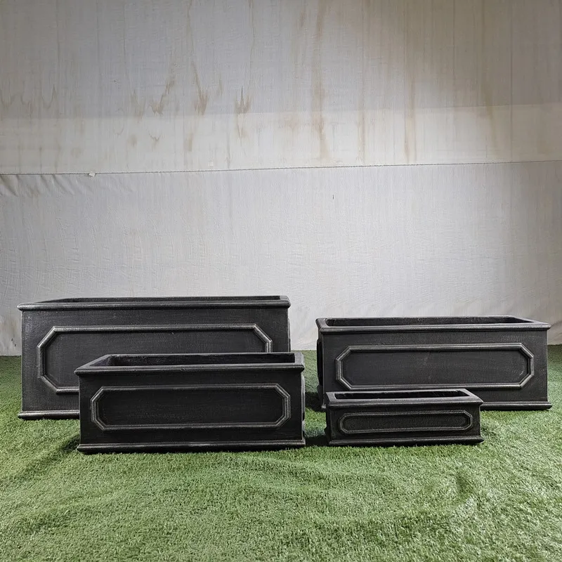 2022 factory cheap price round large fiber clay flower pot & planters wholesale gardening plant pots planter decor