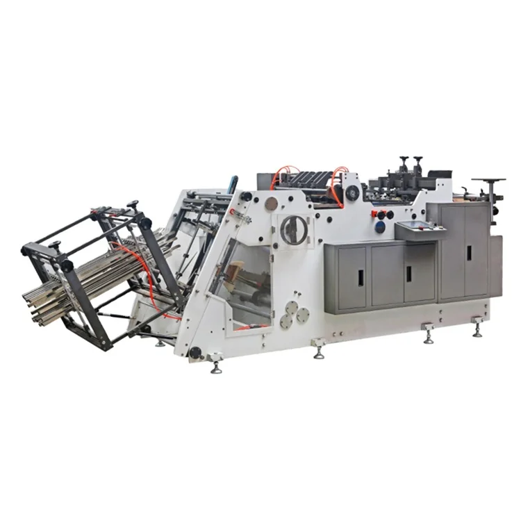 ZH-800 / 1200 new generation automatic tray forming fold gluer machine for fast food box