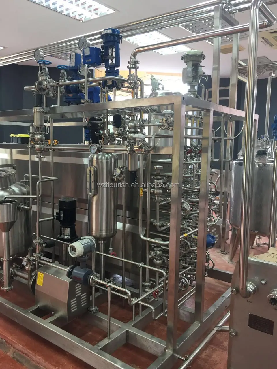 
High Efficiency Automatic Tubular UHT Milk Sterilizer Machine 