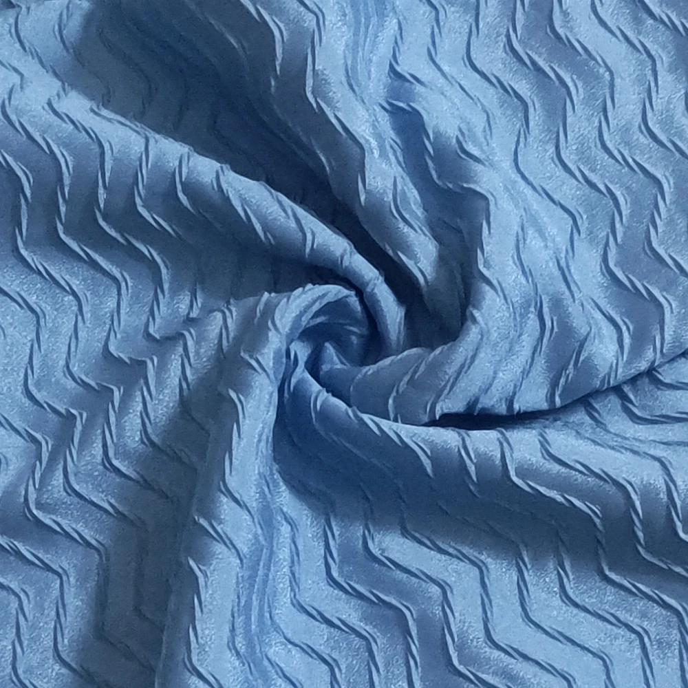 Factory custom Wholesale Pure Fancy Polyester Elastic Crinkle Crepe Fabric For Ladies Dresses Jumpsuits Clothing