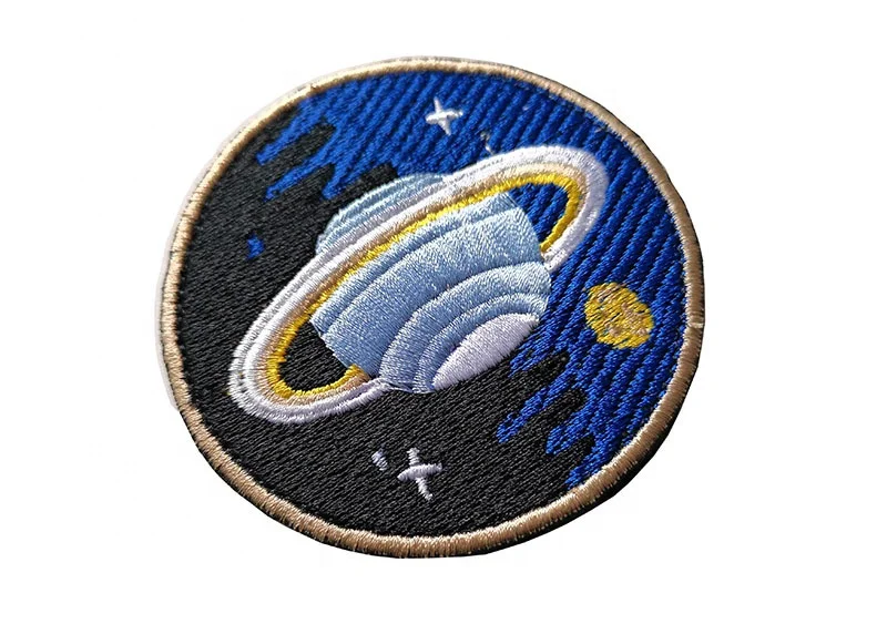 wholesale embroidery Apollo Project NASA Space Agency Aerospace hook and loop fastener Compatible morale patches and badges