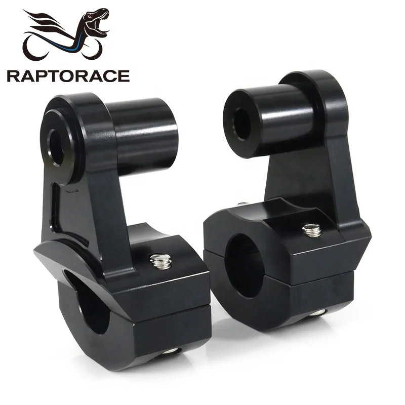Raptorace 7/8' 22.2mm 1' 25.4mm 1 1/8' 28.6mm 1 1/4' 31.8mm 32mm Aftermarket Handlebar Riser Clamp CNC Machine 6061 Aluminum
