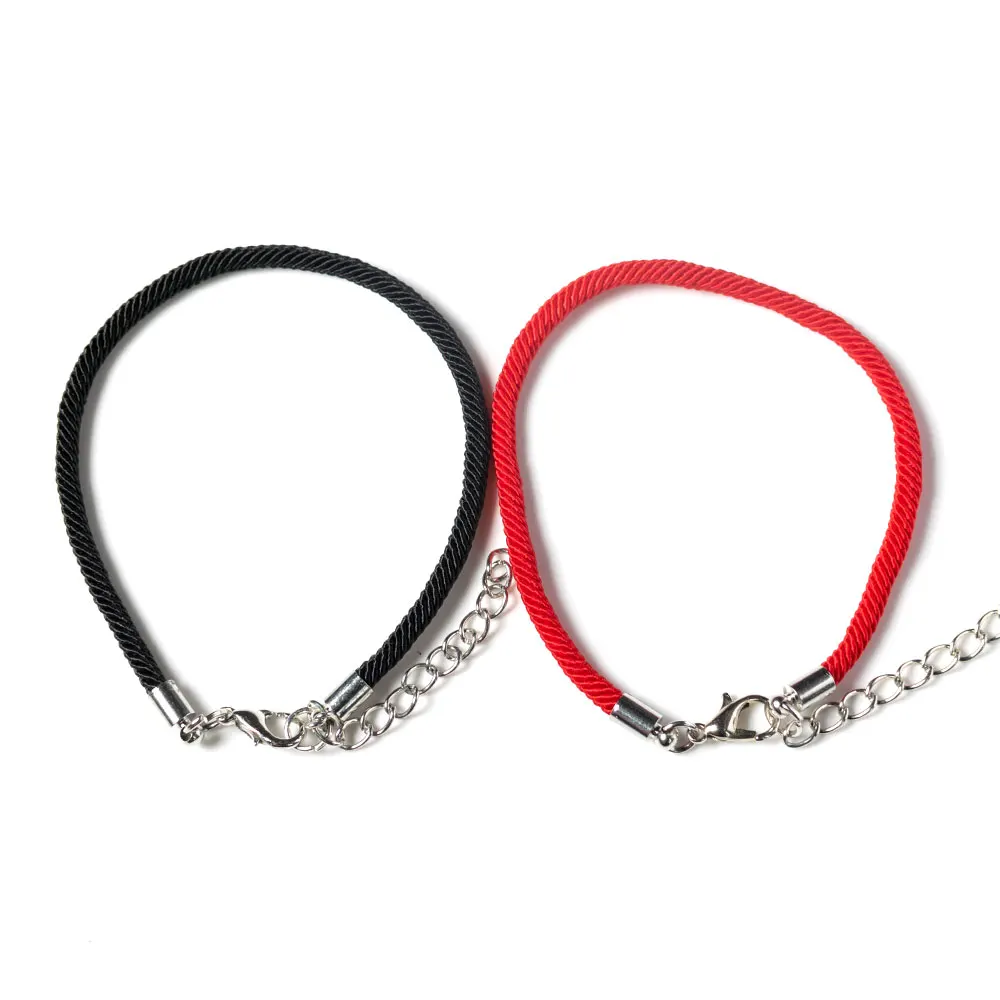 Braided Red Rope Black String Lucky Bracelets for Men Women Bangles Handmade Accessories Jewelry