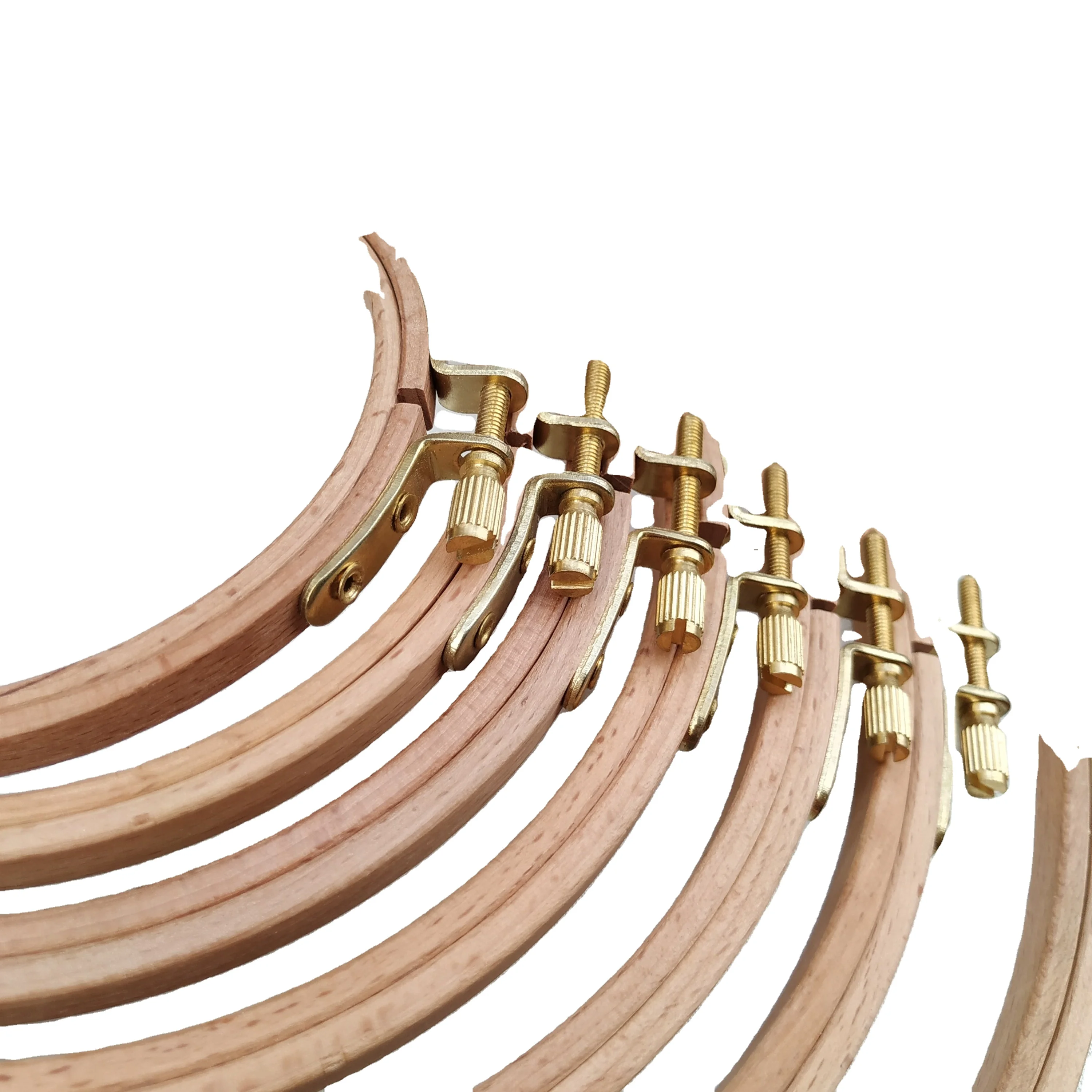 High Quality Eco-Friendly DIY wood Cross Stitch Frame, 6inch 8inch Multi-Sizes Round Natural Beech Wooden Embroidery Hoops