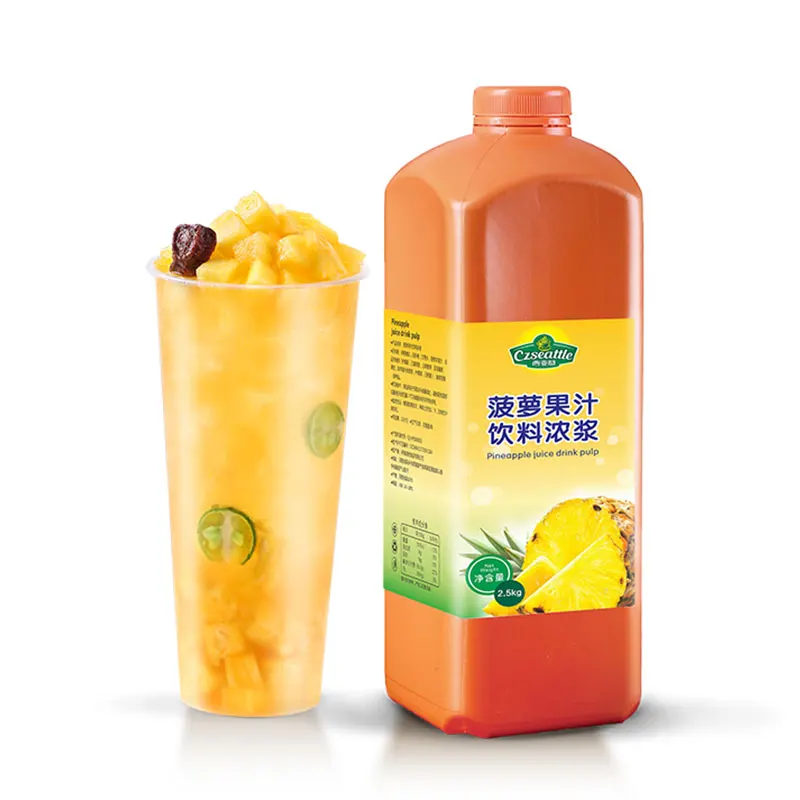 Czseattle Pineapple fruit juice drink & beverage fruit juice syrup concentrate for milk tea bubble tea ingredients