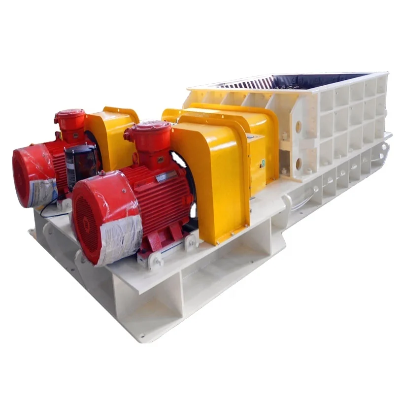 Automatic Lubrication Systems Twin Shaft Sizer For Coal Mining Coal Limestome Rock Crusher