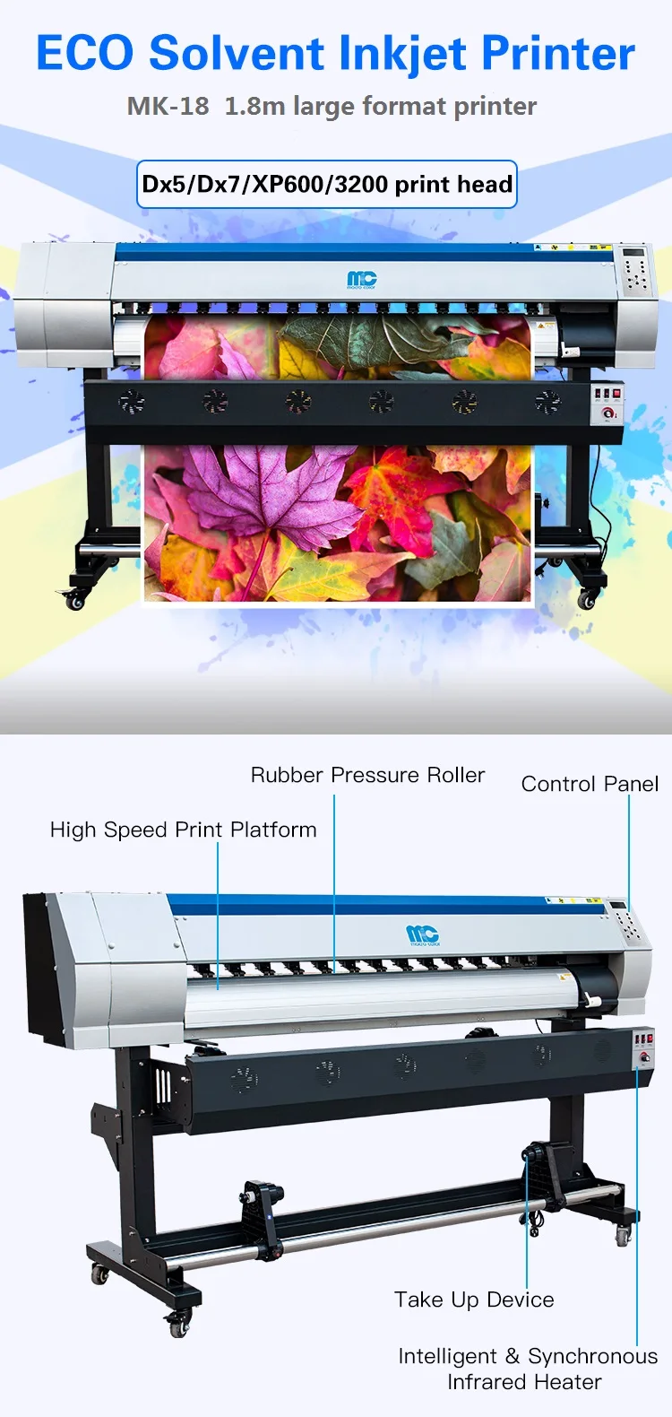 factory direct supply wide format Sublimation printer 3D digital printing for t-shirt sportswear swimwear