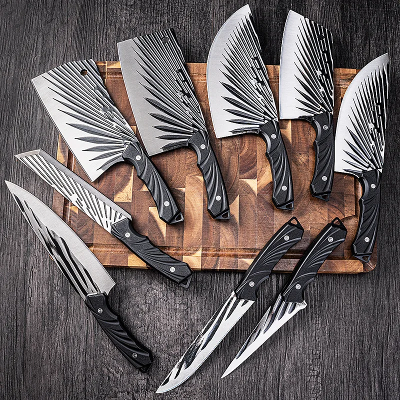 Stainless steel hand-forged kitchen knife household bone chopping knife  Vegetable cutting tools