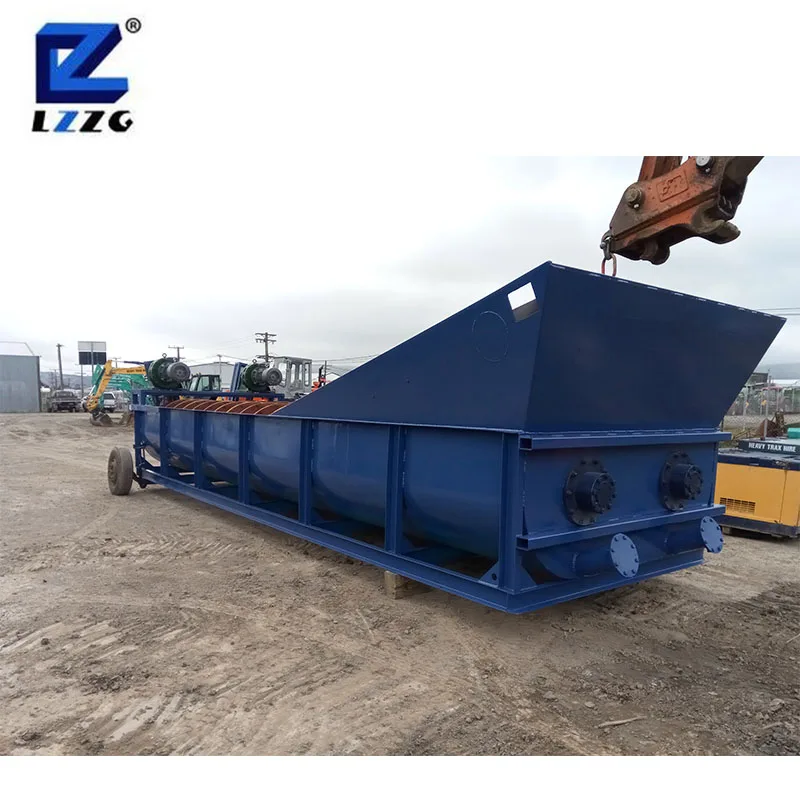 24 hours working automatic fine sand spiral screw sand washing machine price