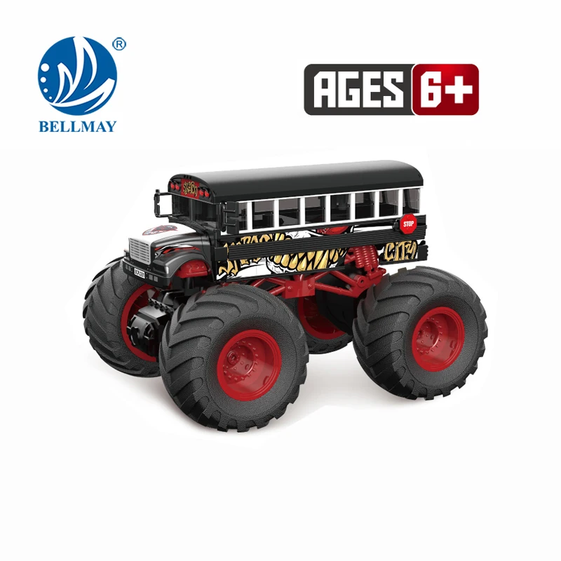 Bemay Toy 1:18 Remote Control Racing Truck with Light And Sound, Big Size Wheel RC Vehicle for Kids