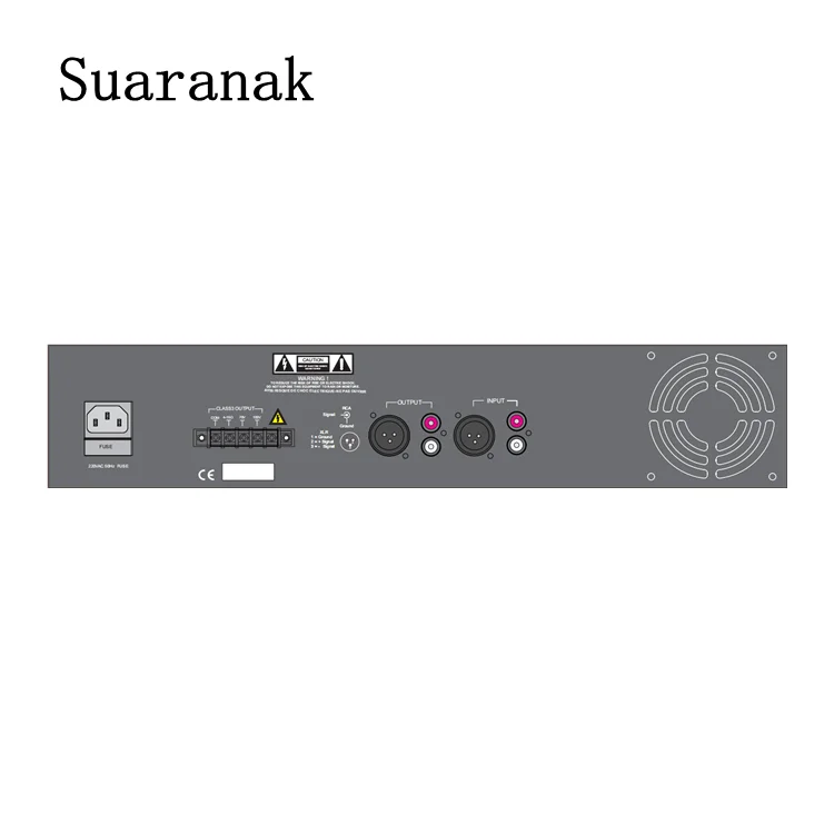 PA-450P Professional Public Address Power Amplifier System 450 Watt AC 70V 100V Support DC24V battery-powerd work for Market