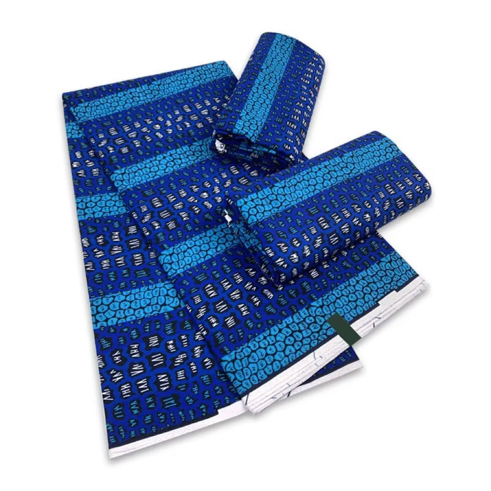 Hot Selling Guaranteed Real Pagne Wax Fabric  100% Cotton Veritable Holland Dutch African Wax Prints Fabric Ankara