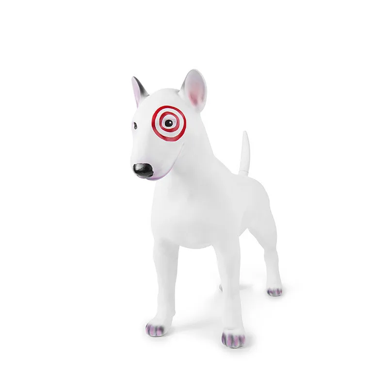 Wholesale fiberglass original standing white pet dog mannequin