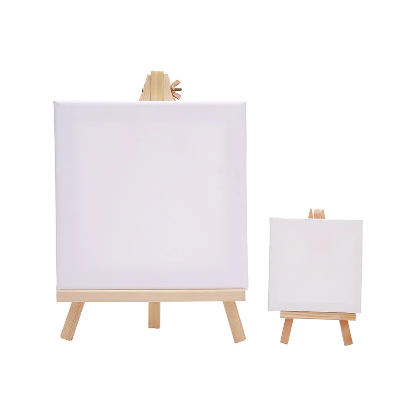 Pine mini easel oil painting Frame tripod set Desktop DIY decorative picture frame subject matter wholesale