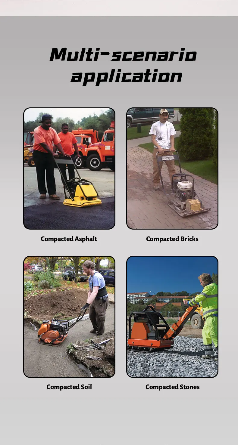 Pme-C50 Portable Road Pavement Efficiency Compact Design Vibrating Plate Compactor