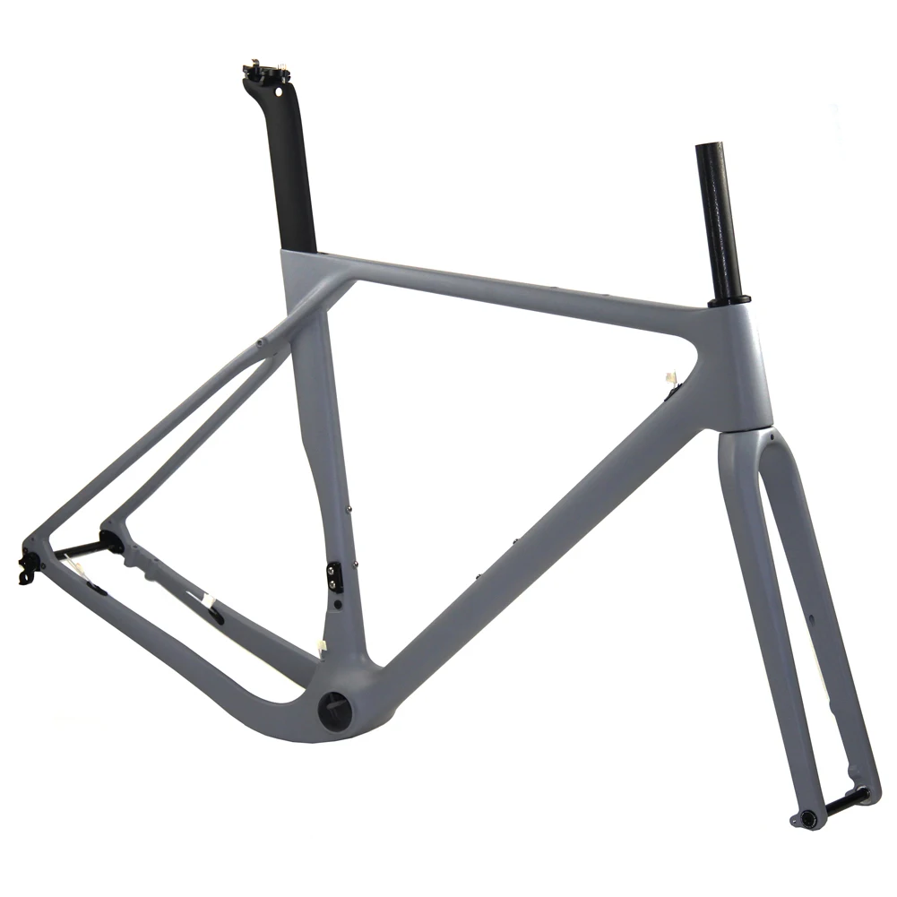 Custom Color 2021 Newest Flat Mount Disc Brake Road Cyclocross Carbon Gravel Bike Frame