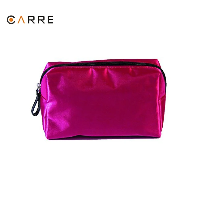 Factory selling promotional satin teen cosmetic basics travel bag