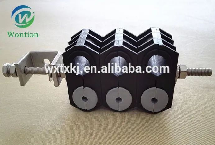 Telecom cable clamp,through type fiber cable clamp 7-10mm