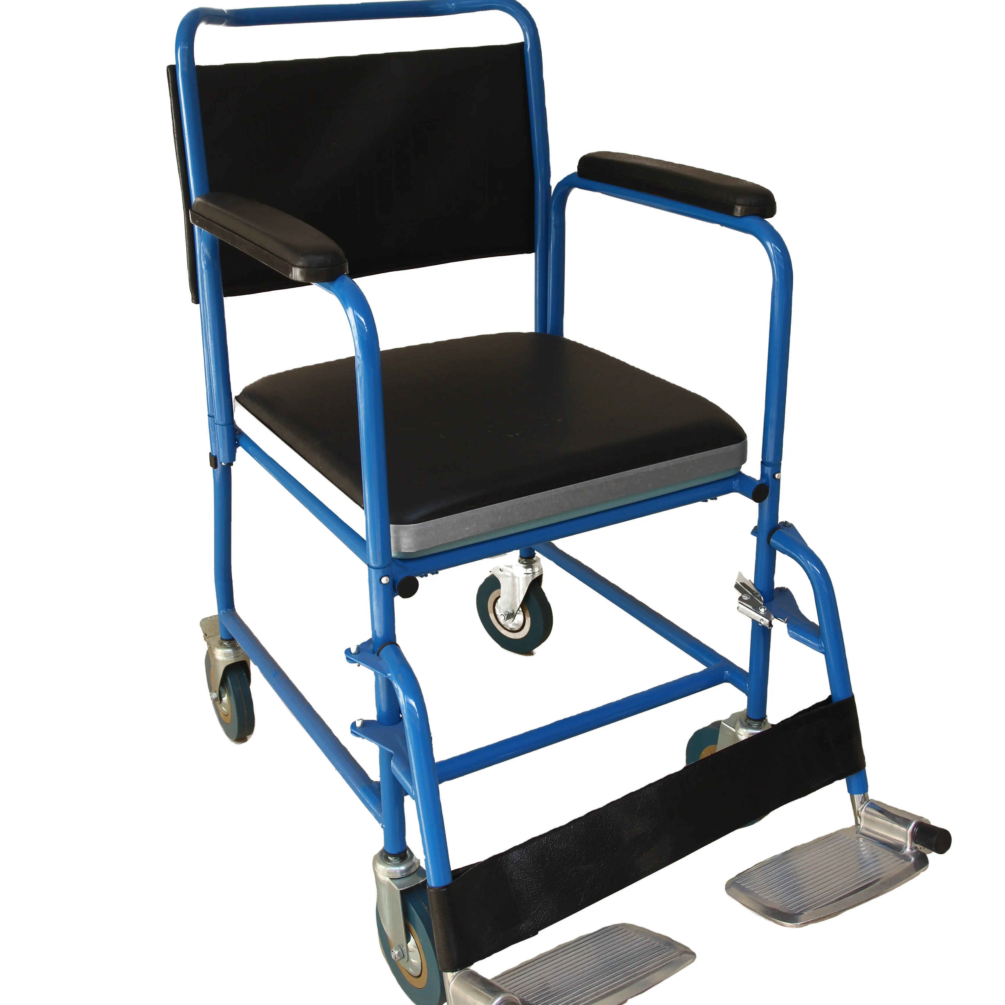 Adult Convenience Steel Manual Wheelchairs Disabled People Wheelchair Toilet Health care Wheelchair