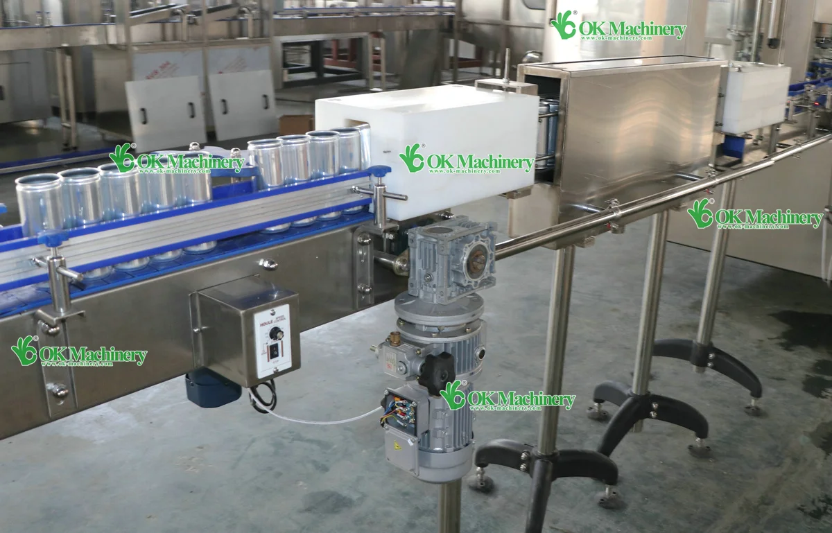 Fully Automatic Canned Beverage Production Line For Juice Beer Energy Drink Filler