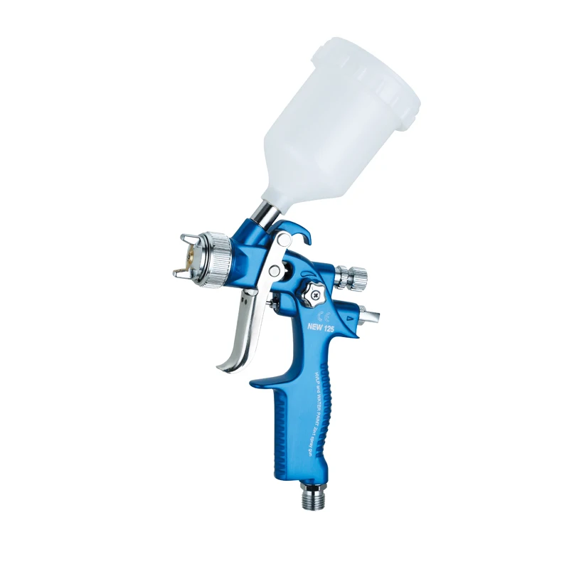 Voylet NEW 125 HVLP Touch Up Air Spray Gun for Clearcoat 1.0mm Stainless Steel Nozzle Professional Gravity Feed Spray Gun