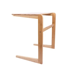 Bamboo Sofa Side Table TV Tray Couch Coffee Snack End Table Bedside Table Notebook Tablet Beside Bed Sofa Portable Workstation