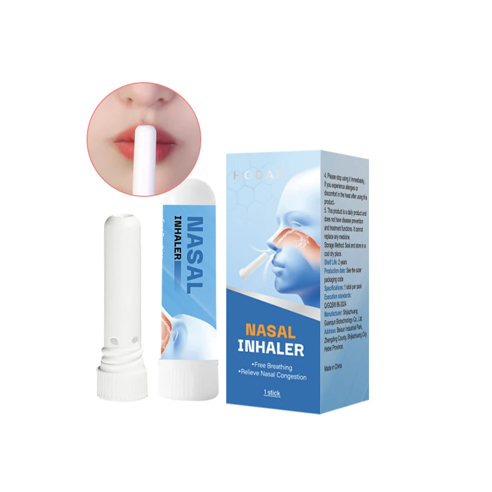 OEM Private Label HERB Portable Mini Nasal Inhaler Refresh Brain