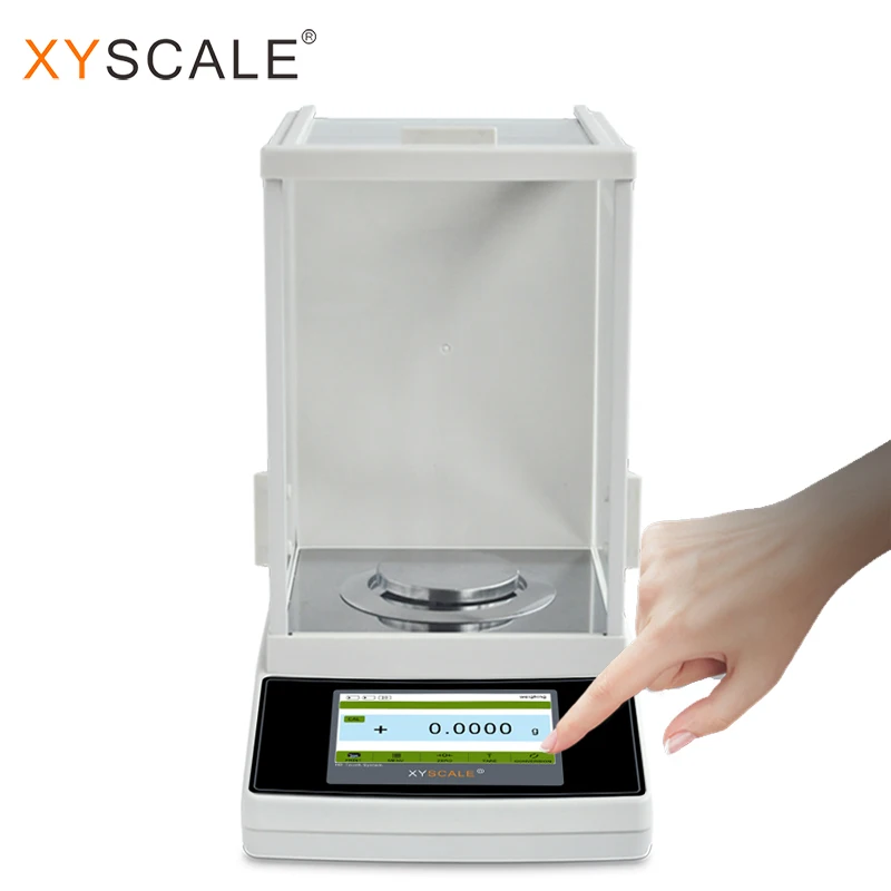220g 0.1mg 0.0001g touch screen machine automatic internal calibration analytical balance