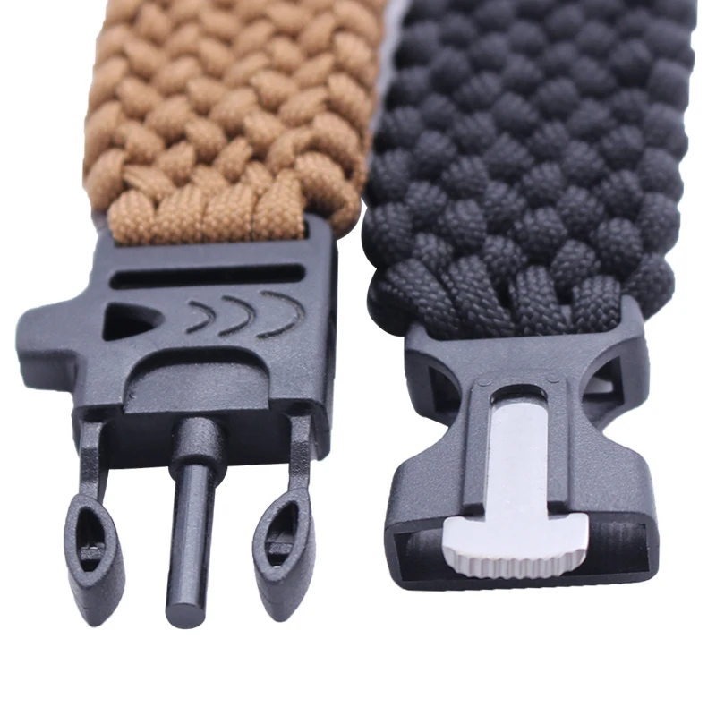 
Military Extra Wide Rope Braided Paracord Bracelet for Climbing Hiking 