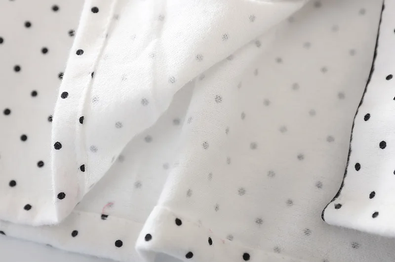 
Pyjamas Women Sleepwear Cotton Dot Pajamas Winter Brushed Cotton Pijama Mujer Casual Home Wear 