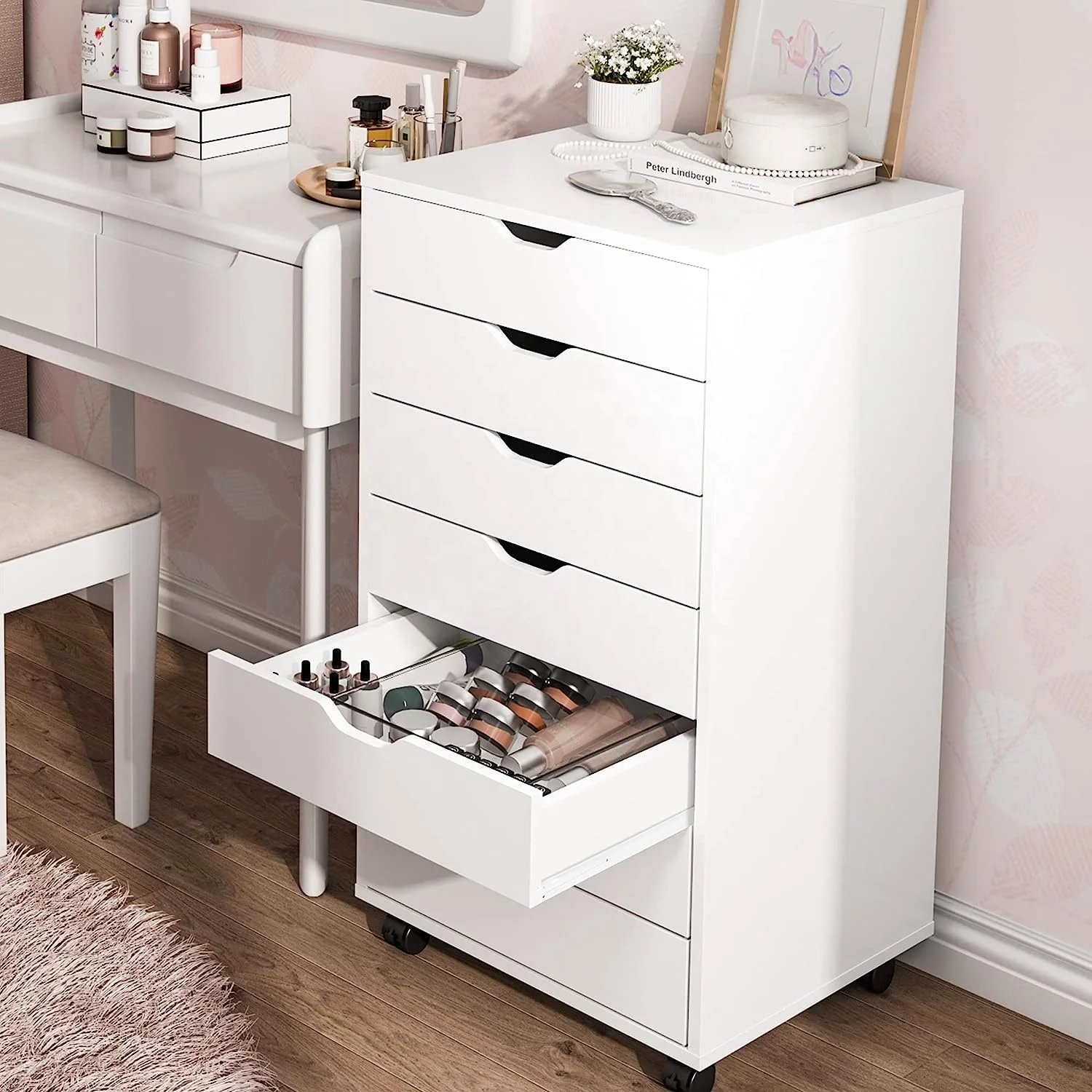 Wholesale Home Furniture Bedroom Sets Wooden Dresser Chest Dresser Closet 7 wooden Drawers Storage Cabinet