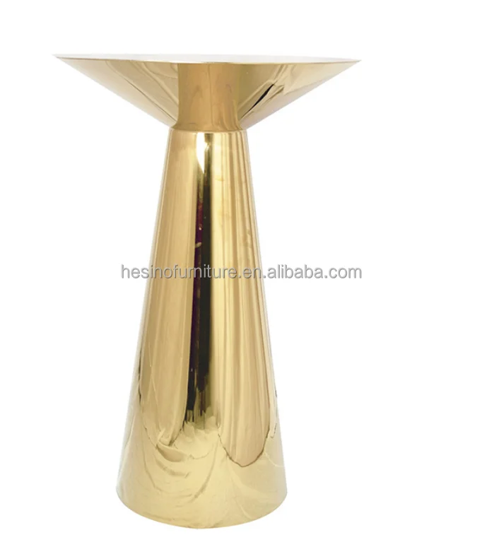 Customized Mirror Wedding Gold Stainless Steel Round Cylinder Plinth  cake stand For Wedding Decoration